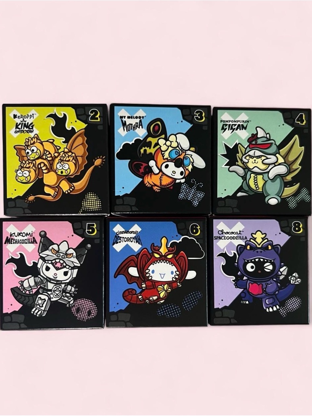 McDonald’s Sanrio x Godzilla Happy Meal Toys Set of 6 New